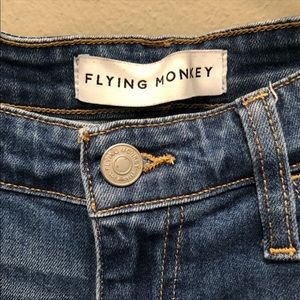 Flying Monkey Cut Off Skinny Jeans